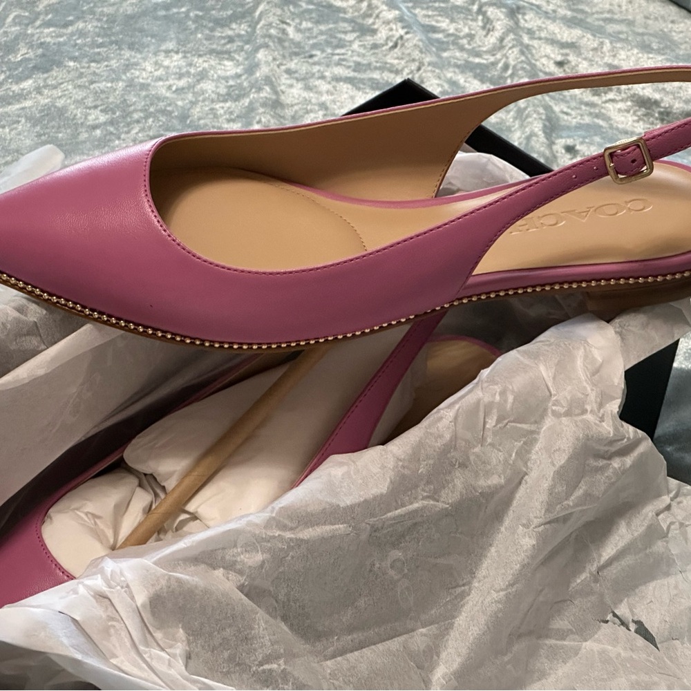 💥💥SOLD💥💥NIB Coach Claire Skimmer Slingback Flats - Picture 3 of 4
